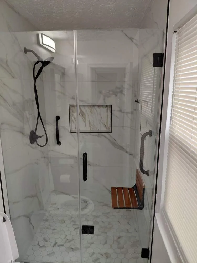 Frameless Glass Shower Installation